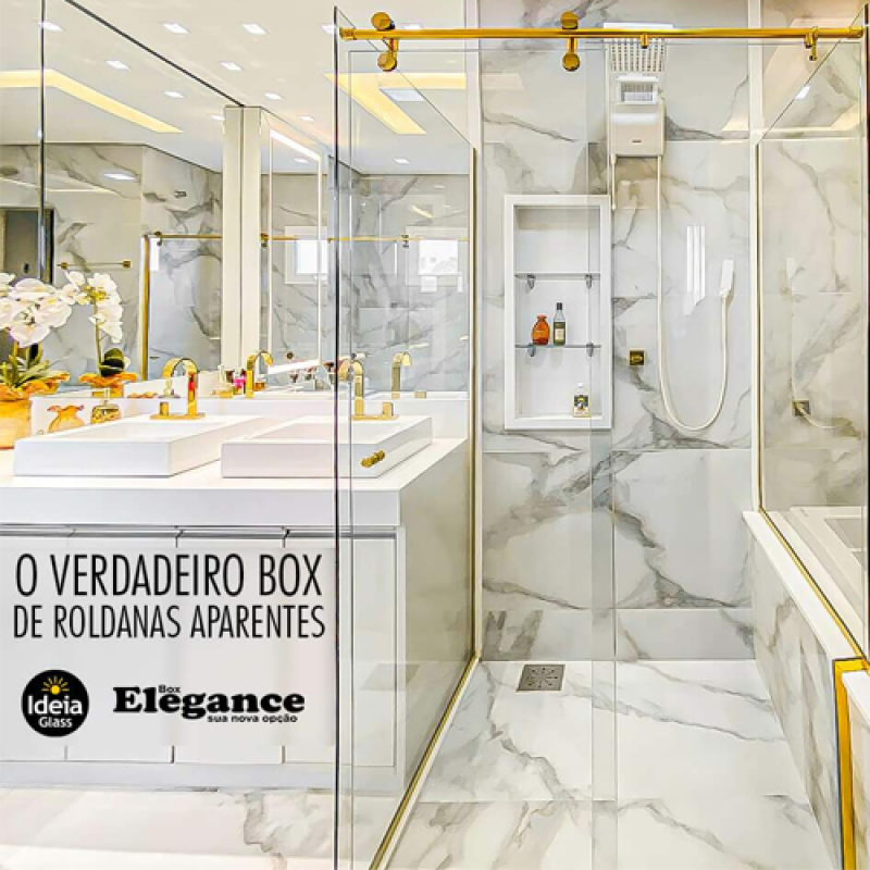 Box de Vidro até o Teto Valor Cordeirópolis - Box Vidro Elegance