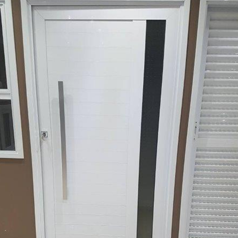 Porta Pivotante Branca Nova Odessa - Porta Pivotante de Alumínio
