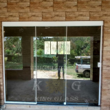 porta de vidro para grandes vãos valor Morungaba