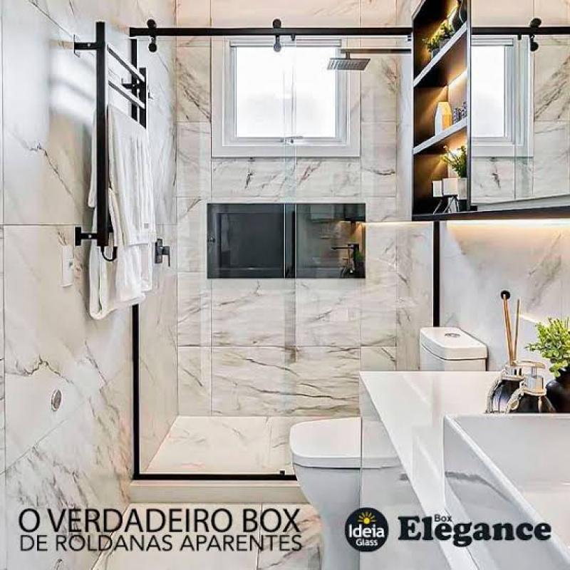 Valor de Box para Banheiro Vidro Itapecerica da Serra - Box de Vidro Fechado Ate o Teto